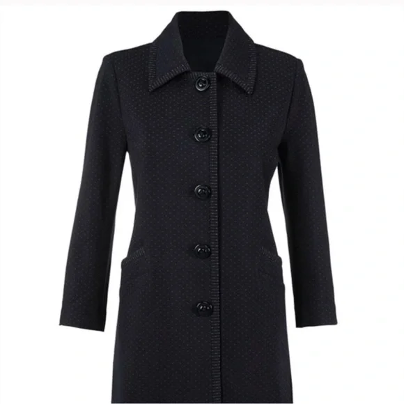 CAbi Two Piece Matching Set Jacket and Pants Navy Dot Print Women's Small - Picture 2 of 15